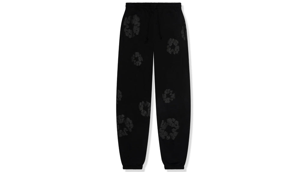 Denim Tears Cotton Wreath Sweatpants Black Monochrome