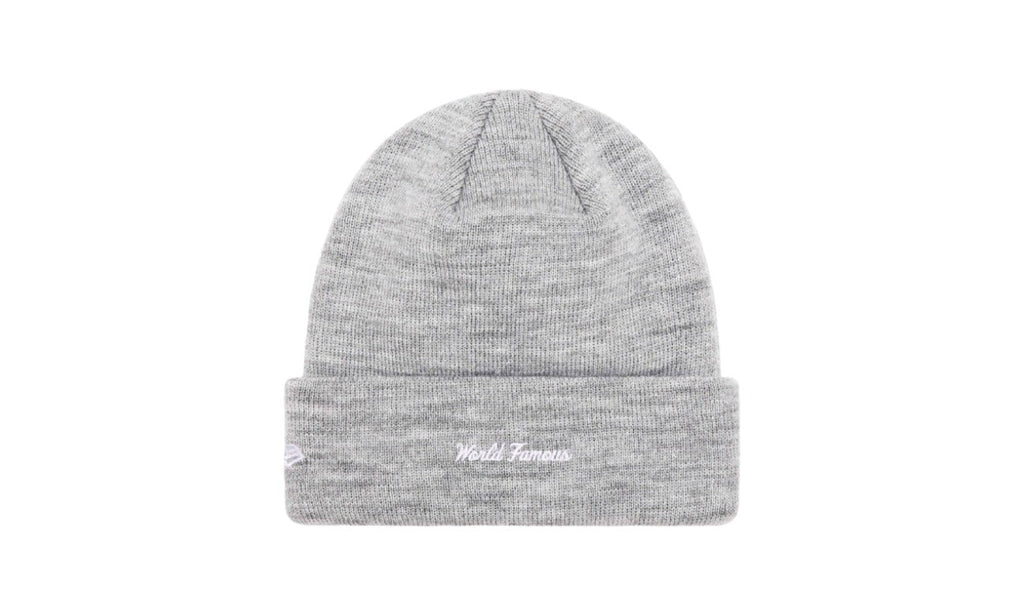 Supreme New Era Box Logo Beanie (FW23) Heather Grey