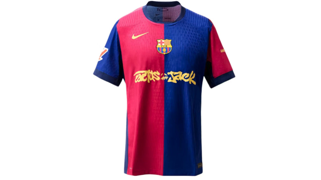 FC Barcelona x Travis Scott Limited Edition Match Home 2024/25 Jersey Blue/Scarlet