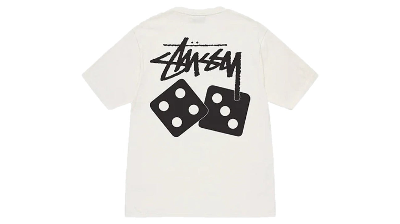 Stussy Dice Pigment Dyed Tee Natural