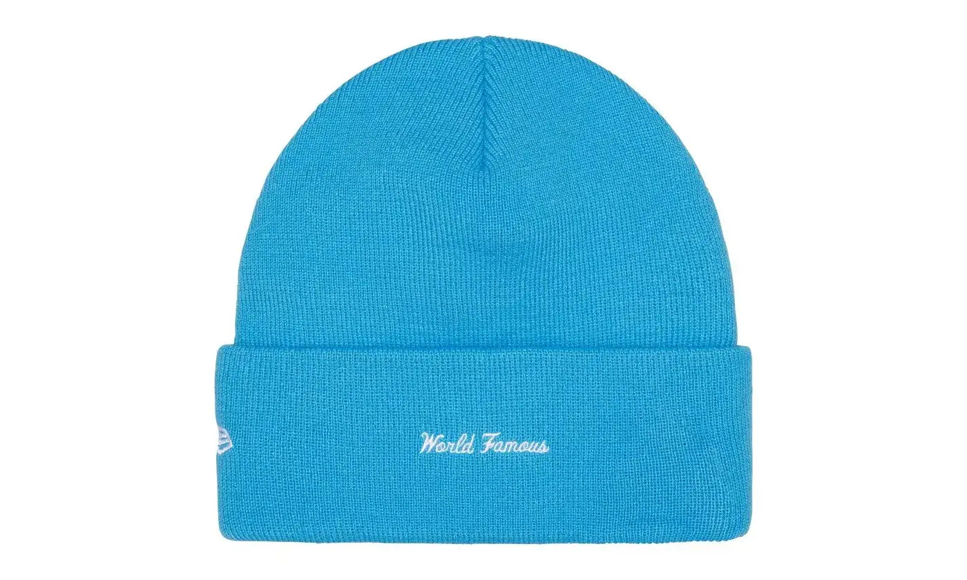 New Era x Supreme Box Logo Beanie Cyan (FW25)