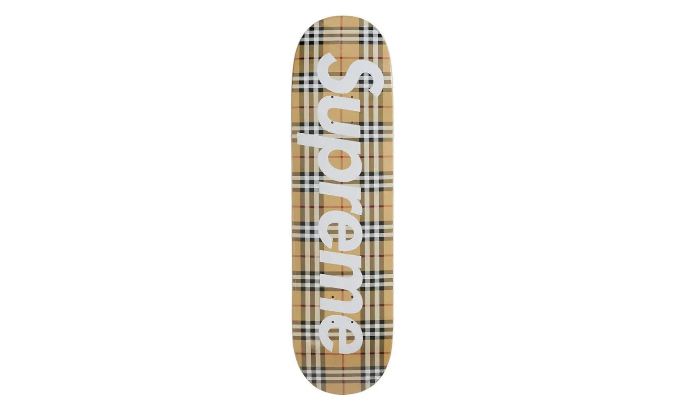 Supreme Burberry Skateboard Deck Beige