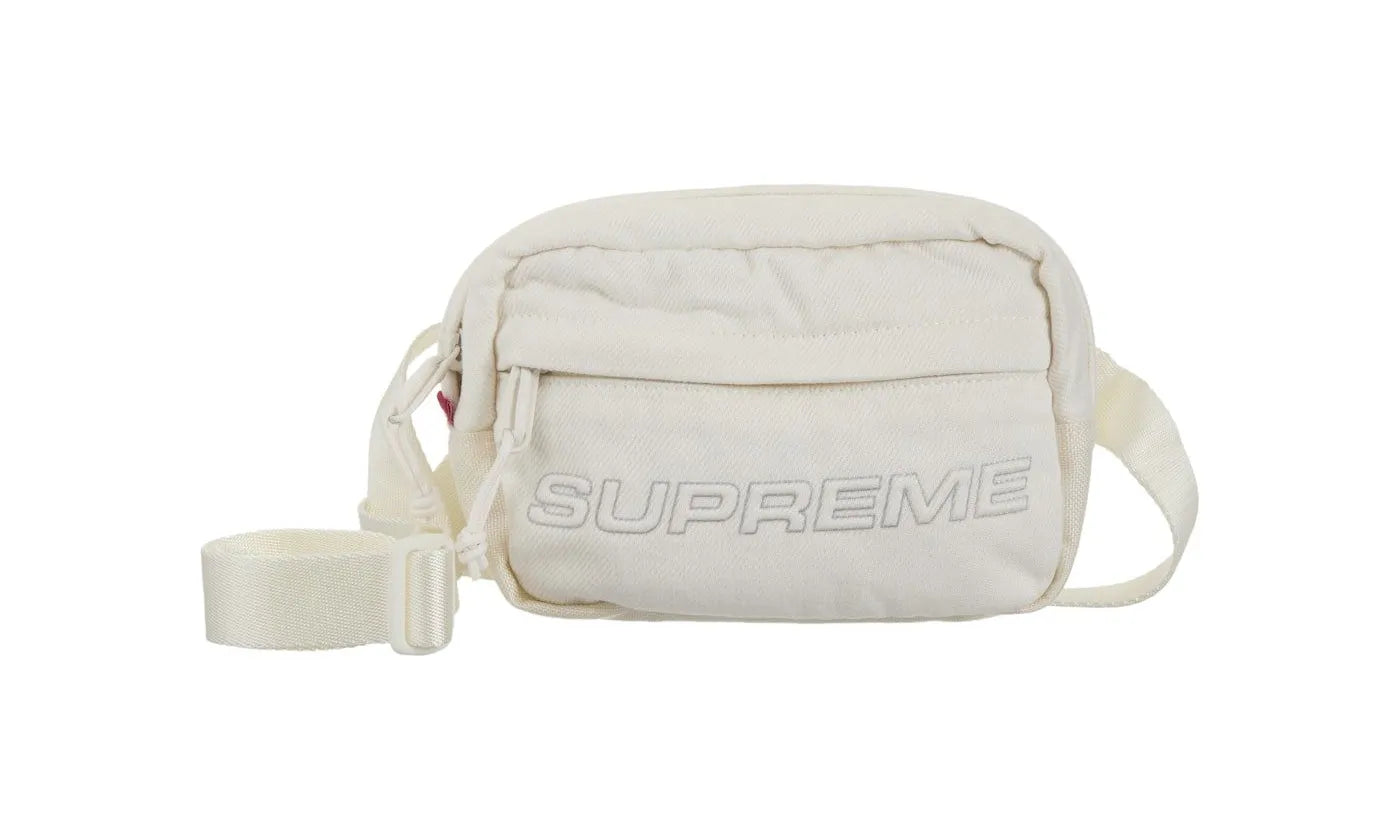 Supreme Denim Mini Shoulder Bag White