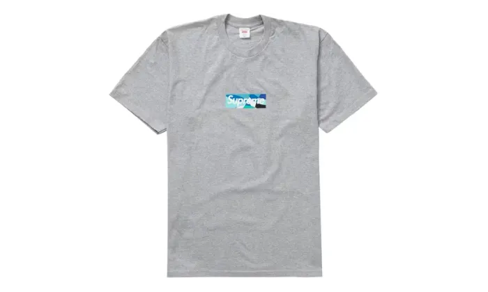 Supreme Emilio Pucci Box Logo Tee Grey Blue