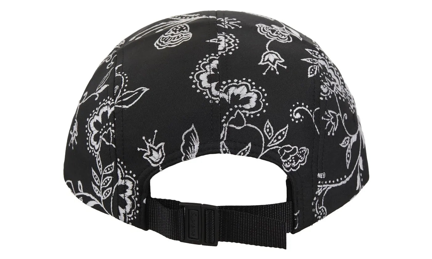 Supreme Floral Jacquard Camp Cap Black