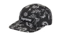 Supreme Floral Jacquard Camp Cap Black