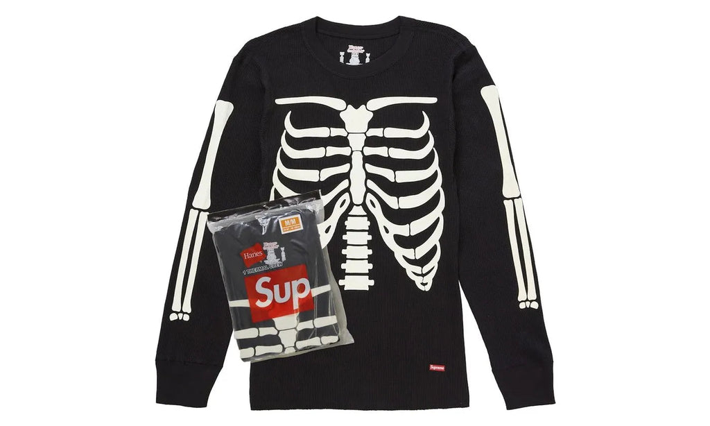 Supreme Hanes Bones Thermal Crew FW25 (1 Pack) Black