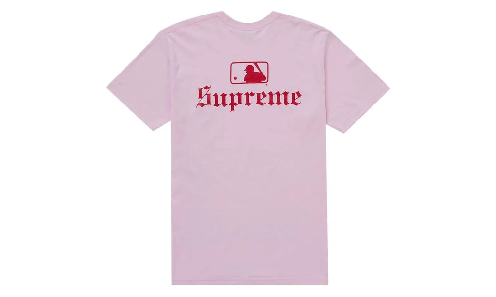 Supreme MLB Teams Sox Tee Light Pink