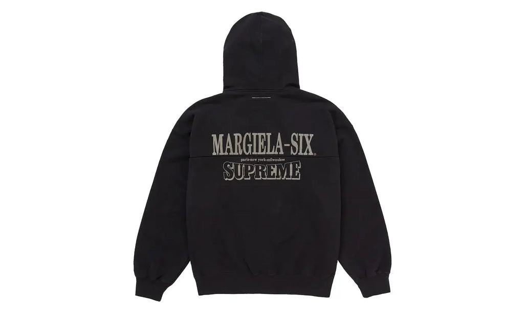 Supreme MM6 Maison Margiela Eagle Zip Up Hooded Sweatshirt Black