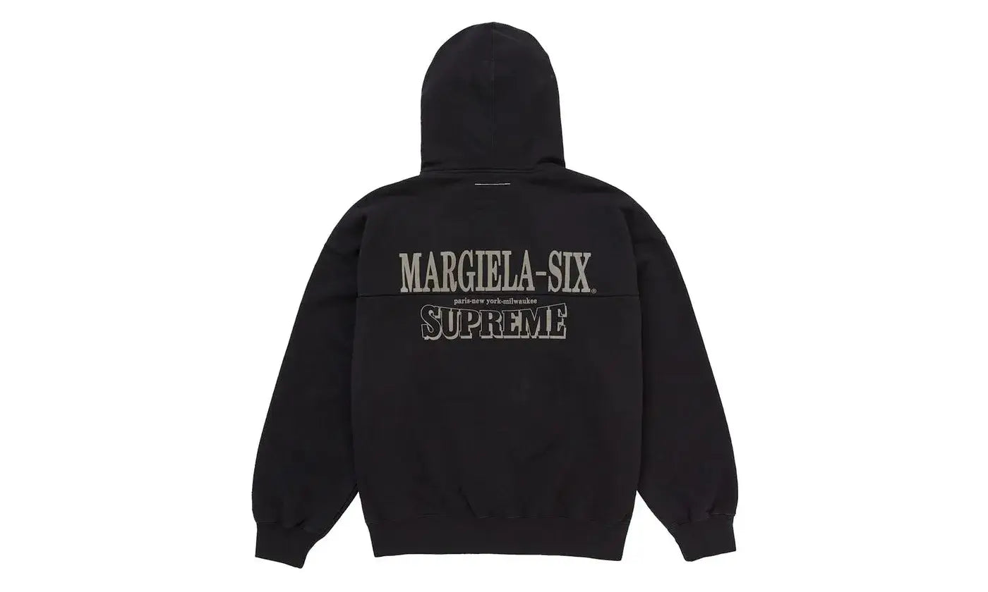 Supreme MM6 Maison Margiela Eagle Zip Up Hooded Sweatshirt Black