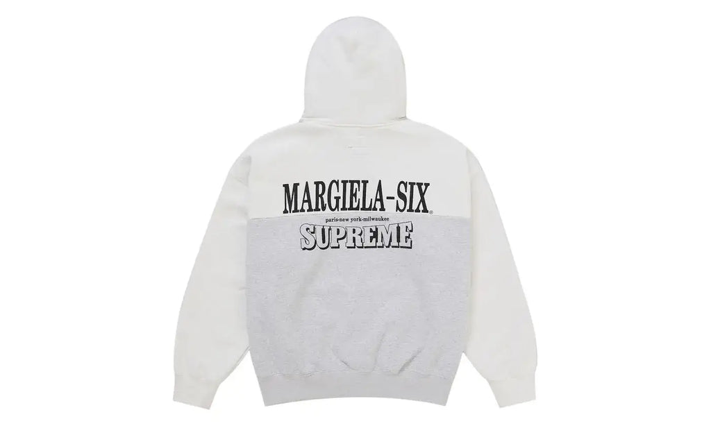 Supreme MM6 Maison Margiela Eagle Zip Up Hooded Sweatshirt White