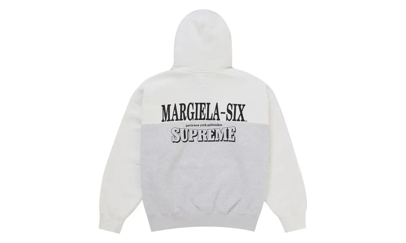 Supreme MM6 Maison Margiela Eagle Zip Up Hooded Sweatshirt White