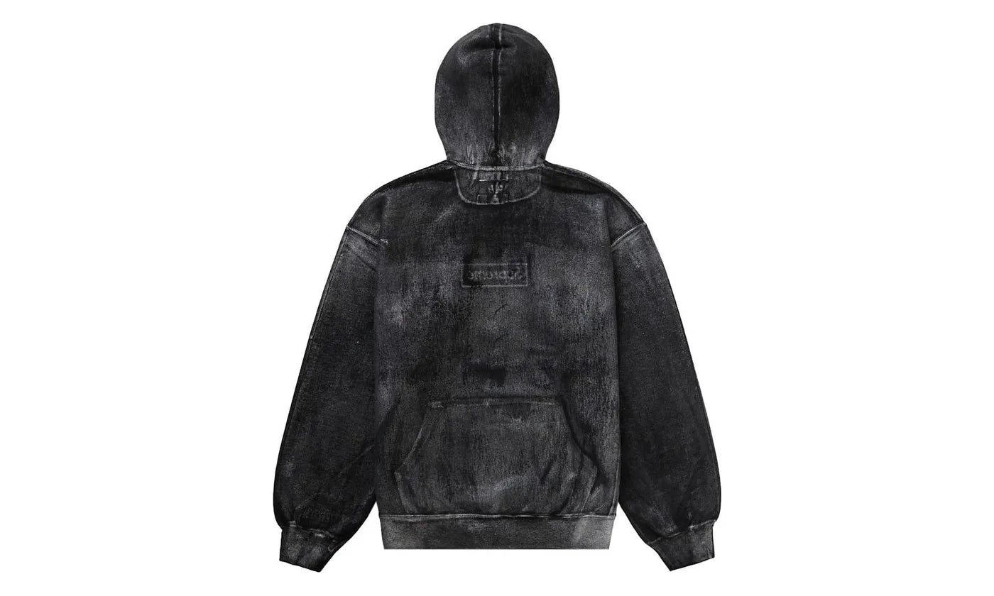 MM6 Maison Margiela x Supreme Foil Box Logo Hooded Sweatshirt Black