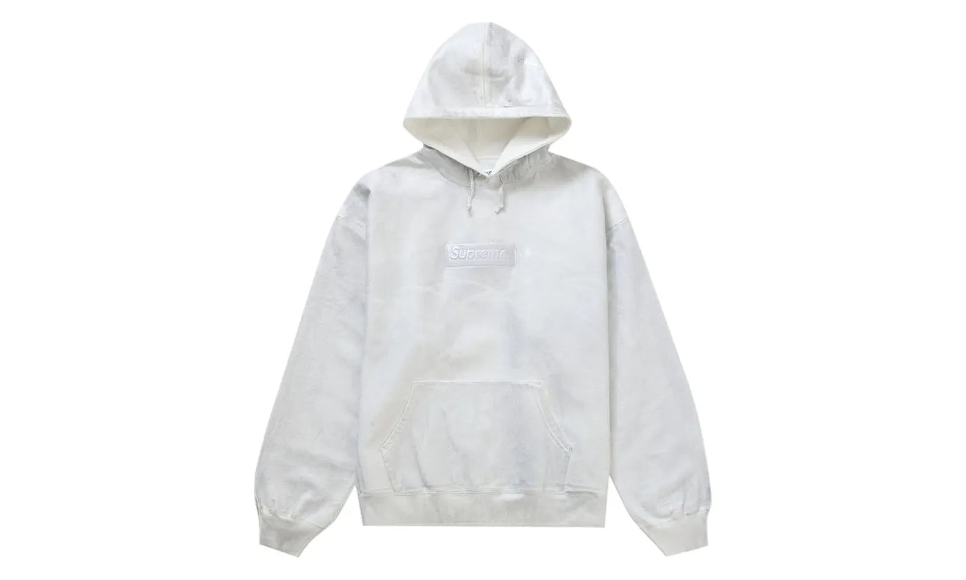 MM6 Maison Margiela x Supreme Foil Box Logo Hooded Sweatshirt White