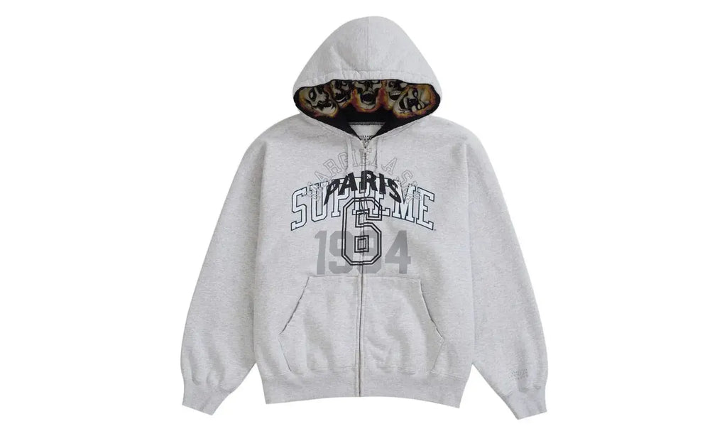 MM6 Maison Margiela x Supreme Zip Up Hooded Sweatshirt Ash Grey