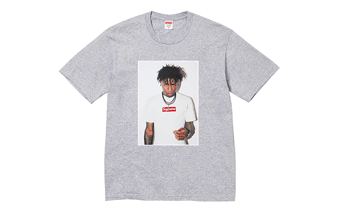 Supreme NBA Youngboy Tee Heather Grey (FW23)