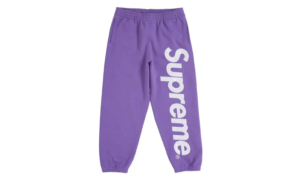 Supreme Satin Appliqué Sweatpant Violet