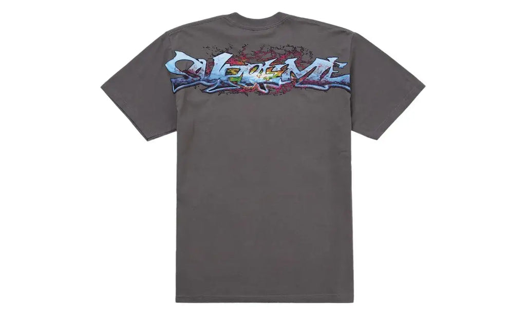 Supreme Tag Tee Charcoal