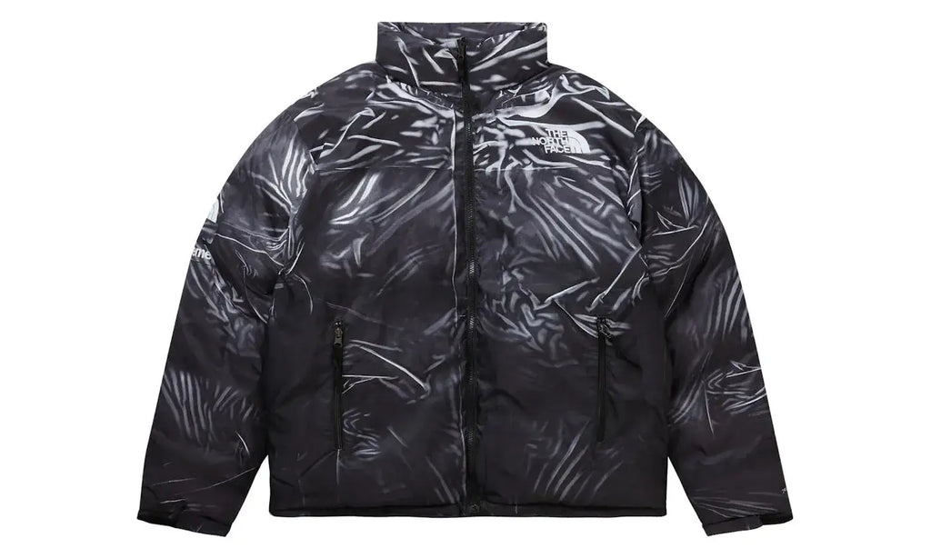 The North Face x Supreme Printed Nuptse Trompe L'oeil Jacket Black