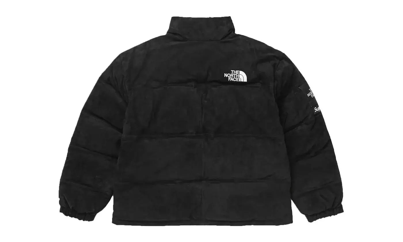 The North Face x Supreme Suede Nuptse Jacket Black