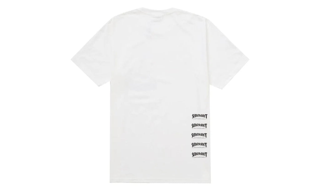 Thrasher x Supreme Back Tail Tee White