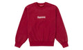 Supreme Washed Box Logo Crewneck Red