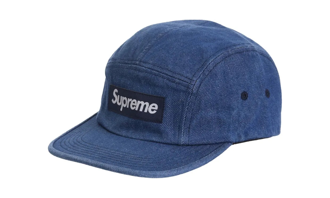 Supreme Washed Chino Twill Camp Cap (FW24) Denim