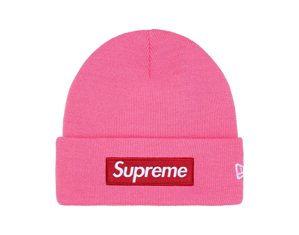 New Era x Supreme Box Logo Beanie Magenta (FW25)