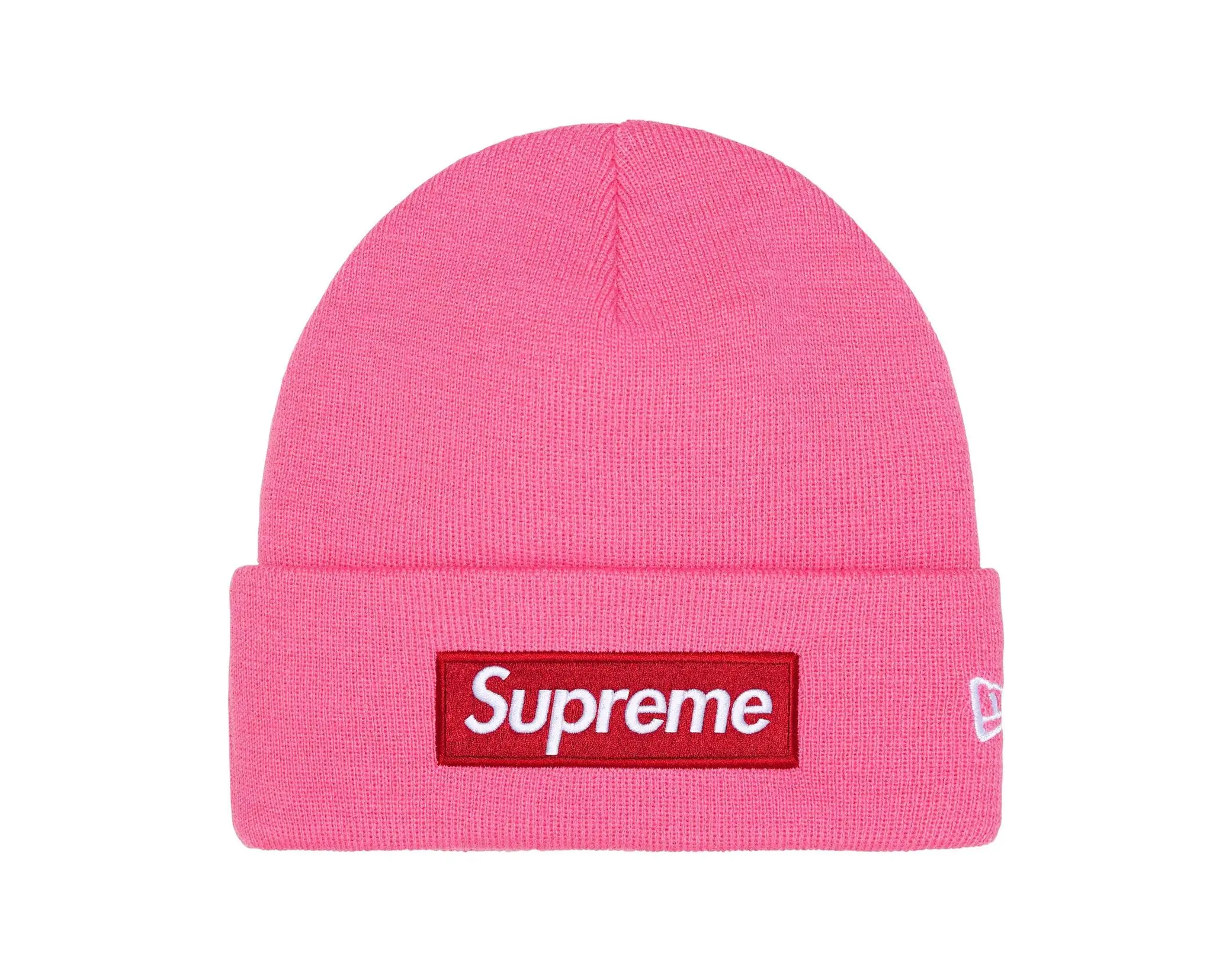 New Era x Supreme Box Logo Beanie Magenta (FW25)