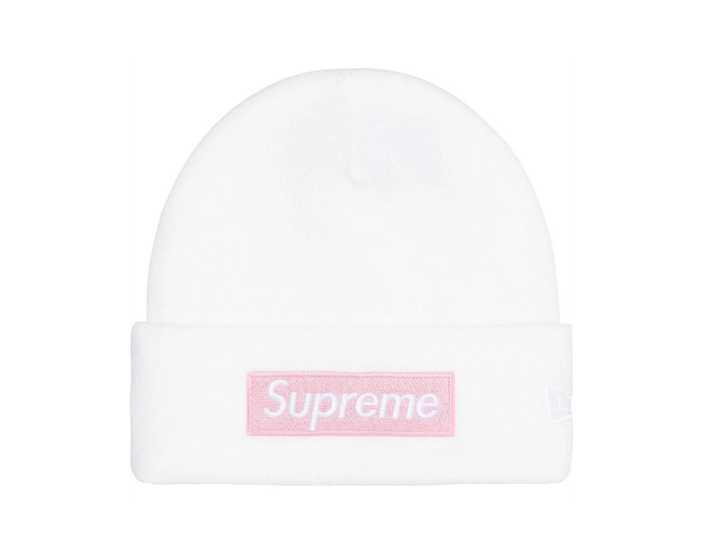 New Era x Supreme Box Logo Beanie White (FW25)
