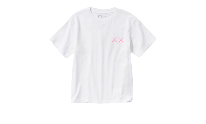 Uniqlo T-Shirt KAWS Pink Graphic